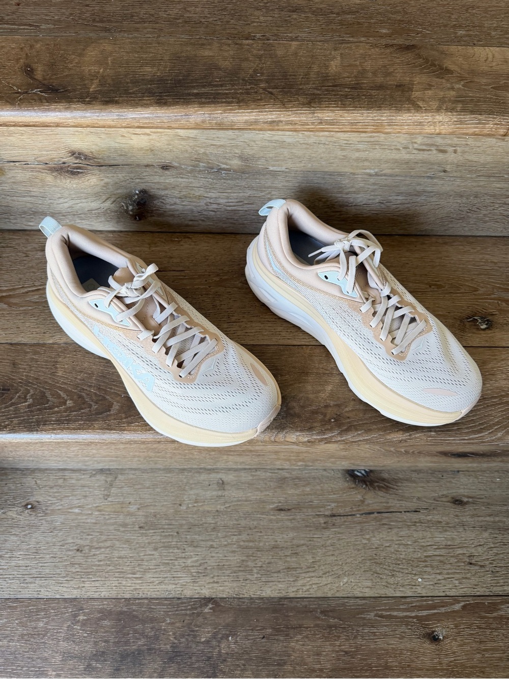 HOKA Bondi 8 Athletic Shoes Women’s Size 10 B  Shifting Sand Eggnog NEW - Picture 5 of 12